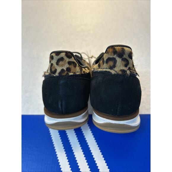 Adidas SL 72 OG Black with Fur Leopard Stripe Women SZ 6.5 New in Box - Picture 9 of 13